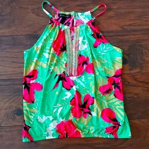 INC Petite Large Floral Top